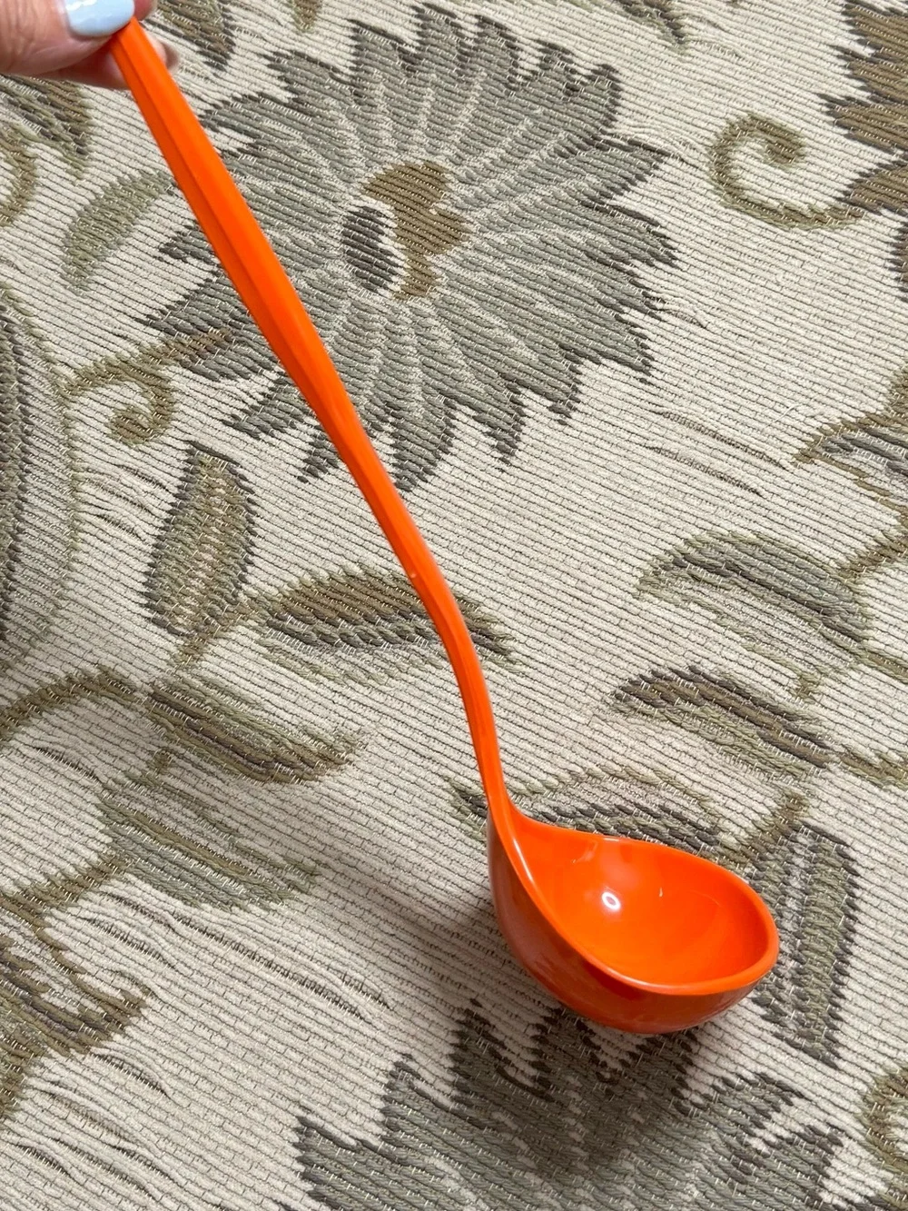 3 Vintage Cooking Utensils Plastic Orange Serving Kitchen Foley